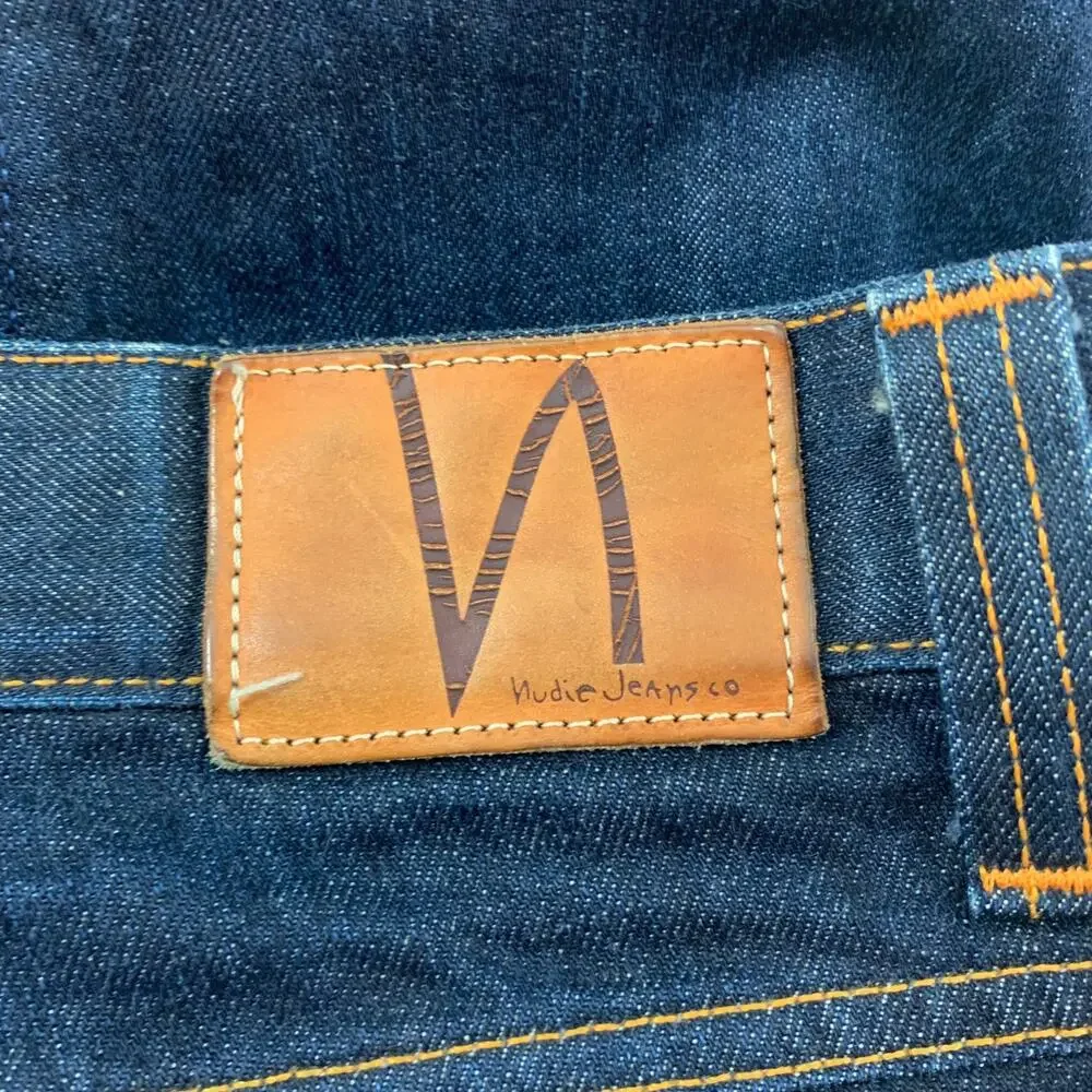 NUDIE JEANS Size 32 Blue Cotton Skinny Jeans